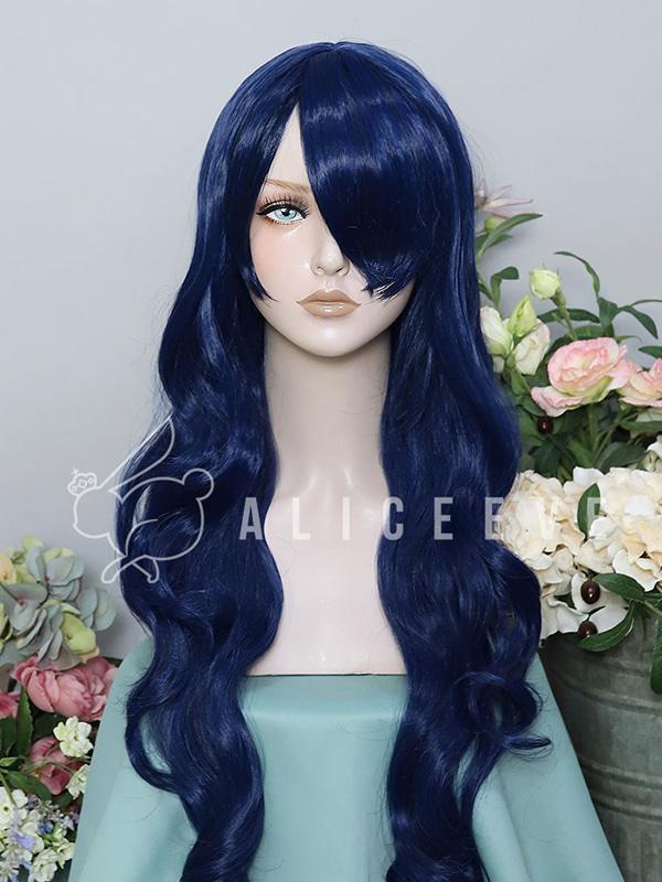 [Long Wave] 네이비 롱웨이브 가발 W0100