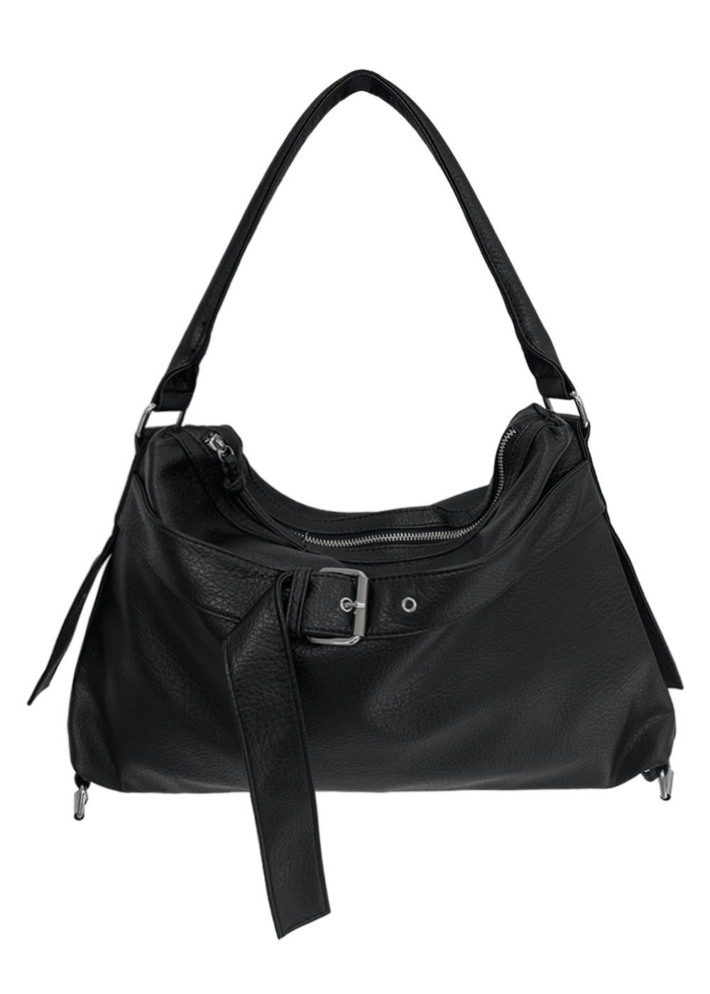 no.276 black belt layered shoulder bag