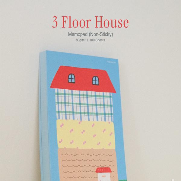 3 Floor House Memopad