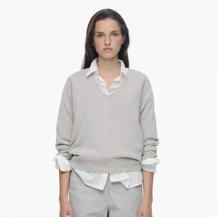 [예약주문 04/21 순차배송] Ciao v-neck pullover (Oatmeal, W)