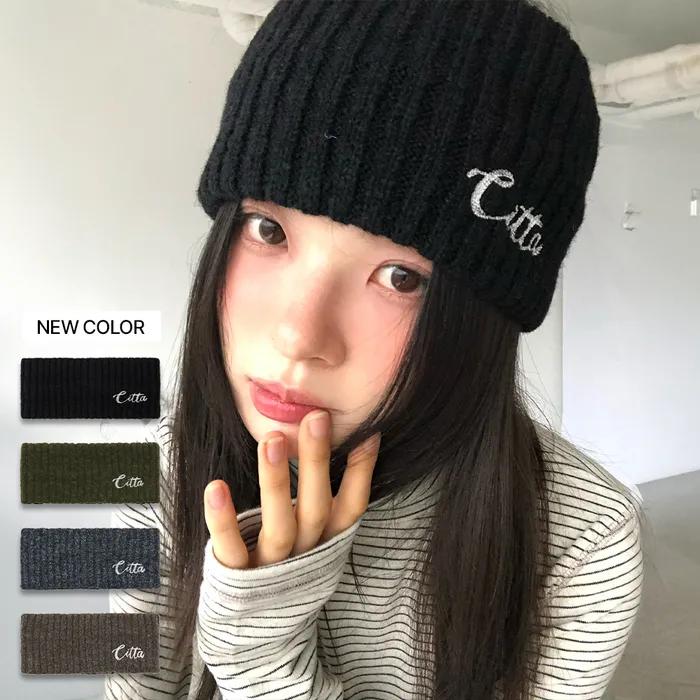 [14차 리오더]Signature Logo Knit Hair Band_CTA929(4color)