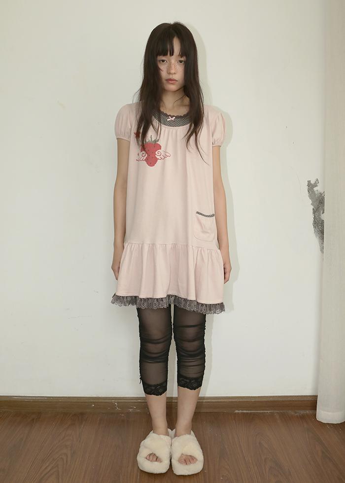 [Pre-order ships 6/17] BERRY ANGEL LAYERED DRESS TOP PINK