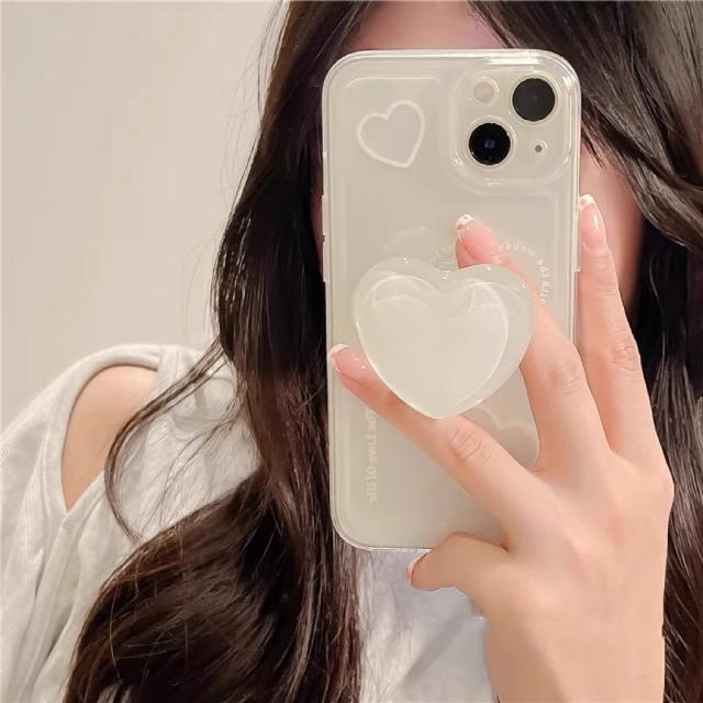 백하트❤그립톡 아이폰케이스[7 SE 11 12 13 14 15 PRO MAX MINI 프로맥스 미니]
