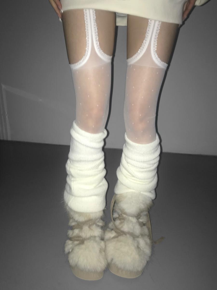 디에어타운 바로배송  polka gater stocking