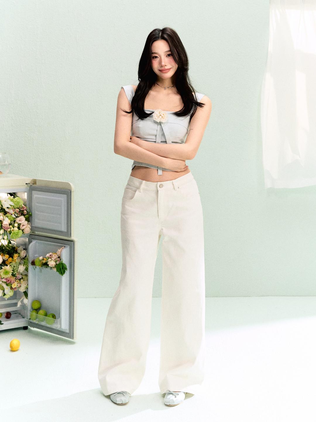 [LaLuneDuCiel] Pure Cotton Casual Straight Pants
