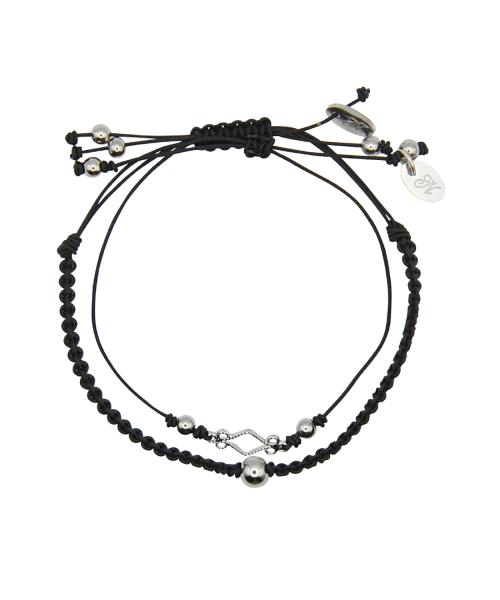 strap bracelet set- black