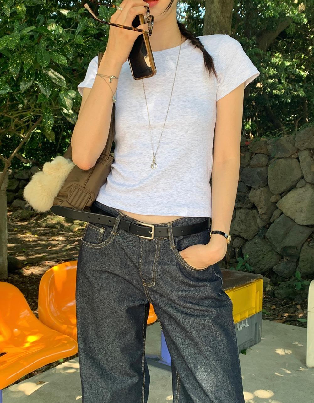 [당일][AN] clean bio half tee