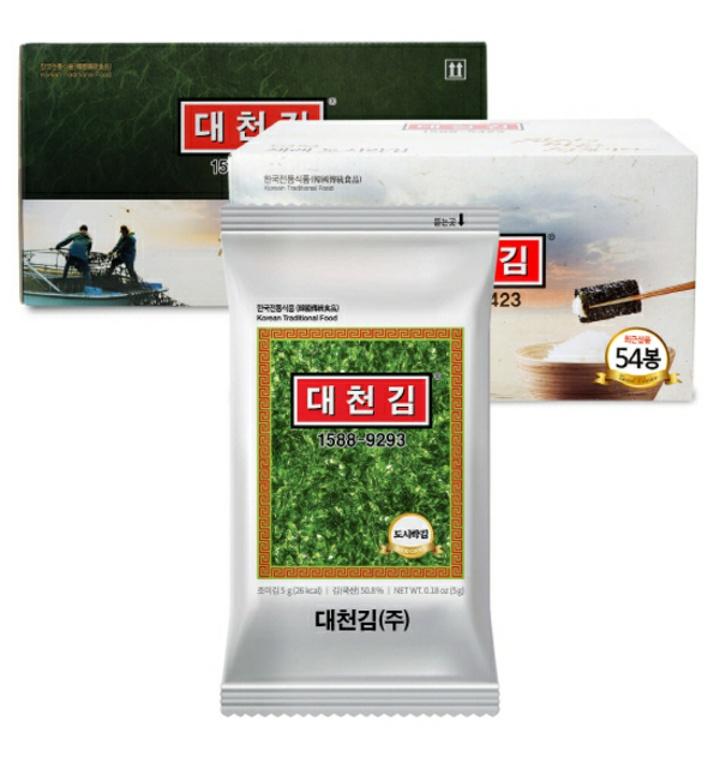 [티몬] [KT알파쇼핑] [대천김] 재래도시락김 5g * 54봉