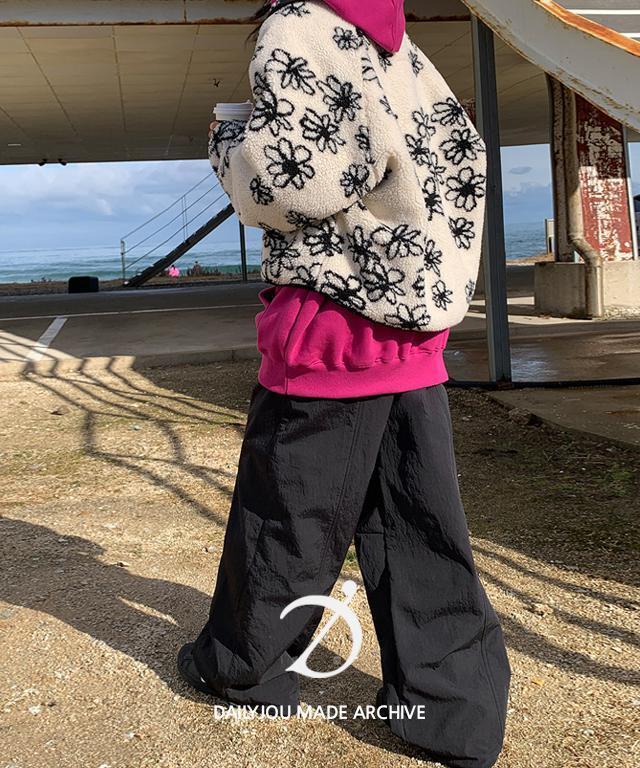 데일리쥬 [MADE] 스파이스 스트링 와이드 기모 트레이닝팬츠(공용, 세트 가능)