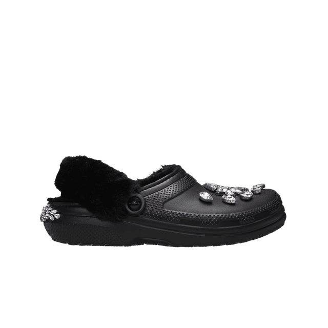 (W) Crocs x Simone Rocha Classic Lined Clog Black Crystal