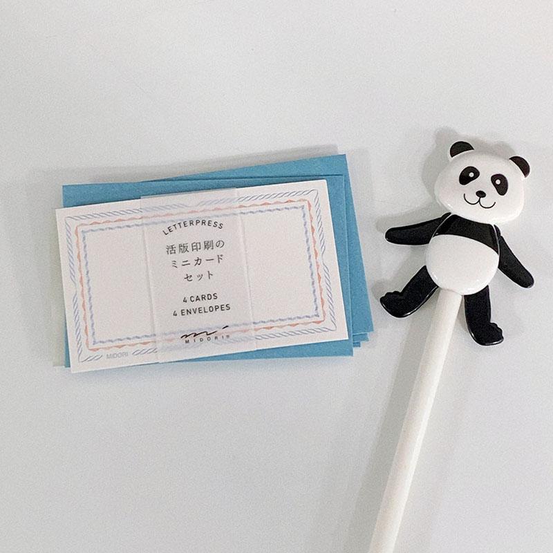 미도리 레터프레스 카드 세트