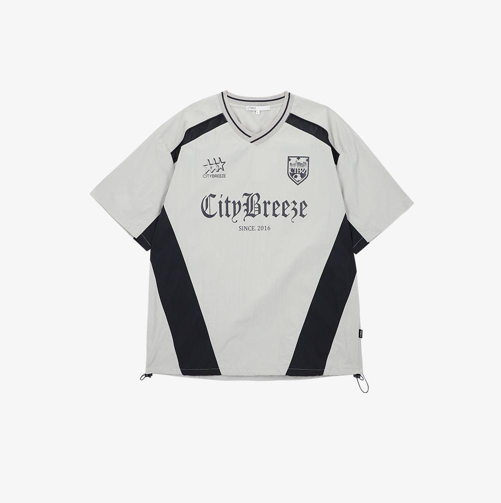 City Nylon Uniform Short Sleeve T-shirt Grey