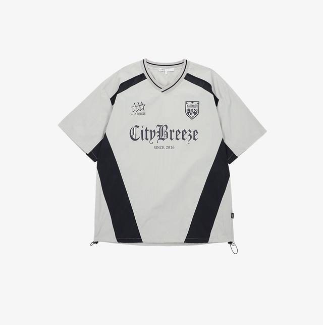 City Nylon Uniform Short Sleeve T-shirt Grey