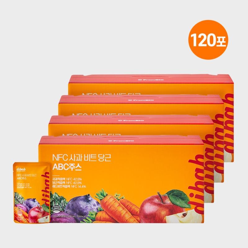 디밥 NFC사과비트당근 ABC주스 70ml 30포x4박스