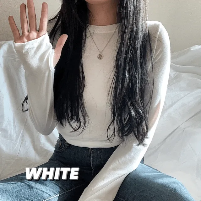 [깔끔한 스탠다드핏] 기본핸드워머티셔츠