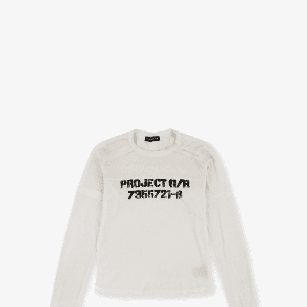 BONDAGE CROSS WAFFLE THERMAL LONG SLEEVE - DIRTY WHITE