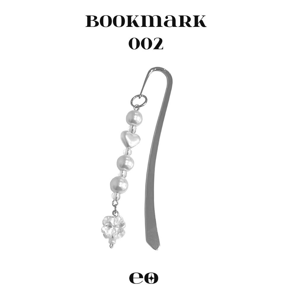 White Clover Bookmark 002 순백 행운 북마크 비즈책갈피