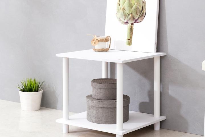 미니선반2단 조립식 진열선반 협탁 수납선반