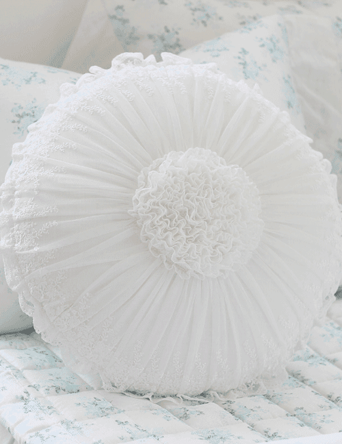 끌로에 레이스 원형쿠션50 (2colors)