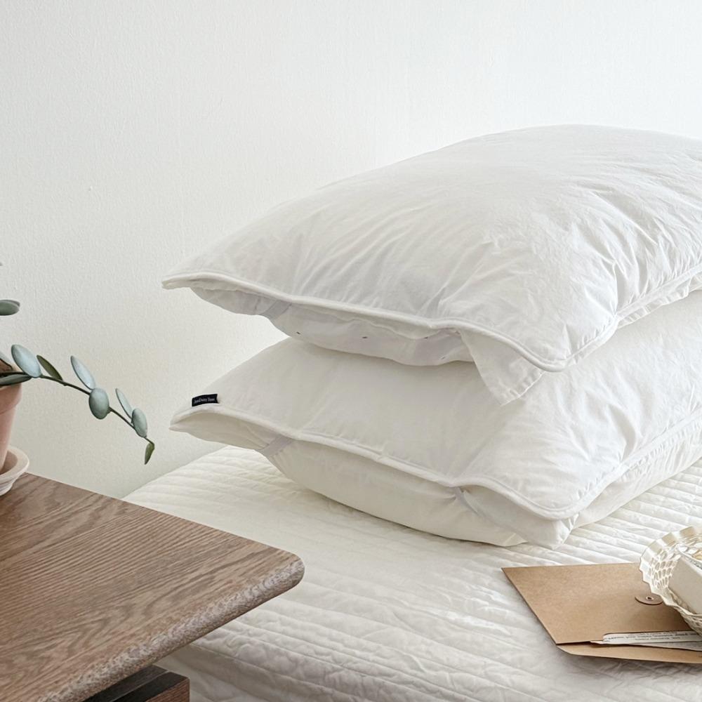 아보드 단독 제작!!! 생크림 밴딩 베개커버 고밀도 60수 순면