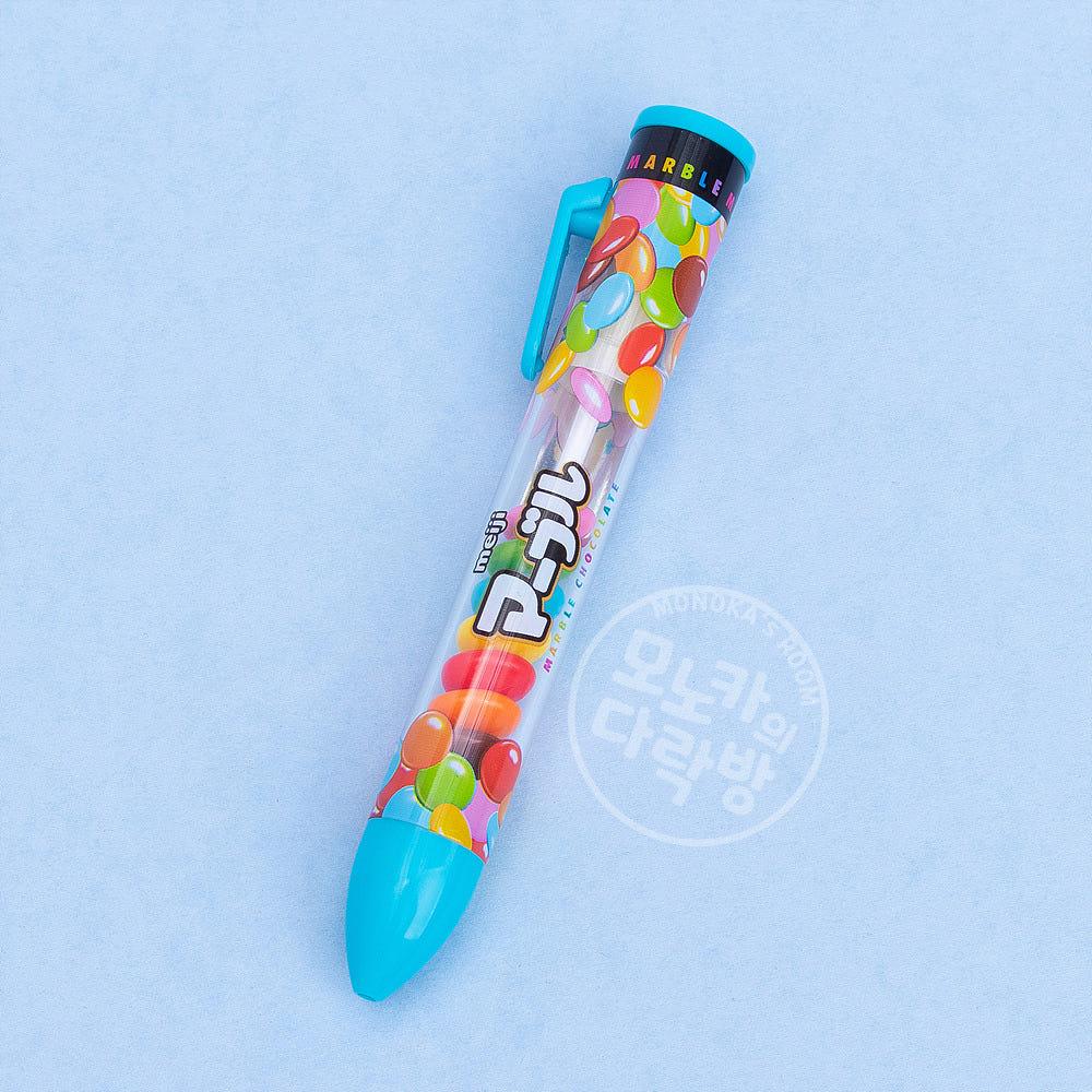 일본 과자 통통 볼펜 마블