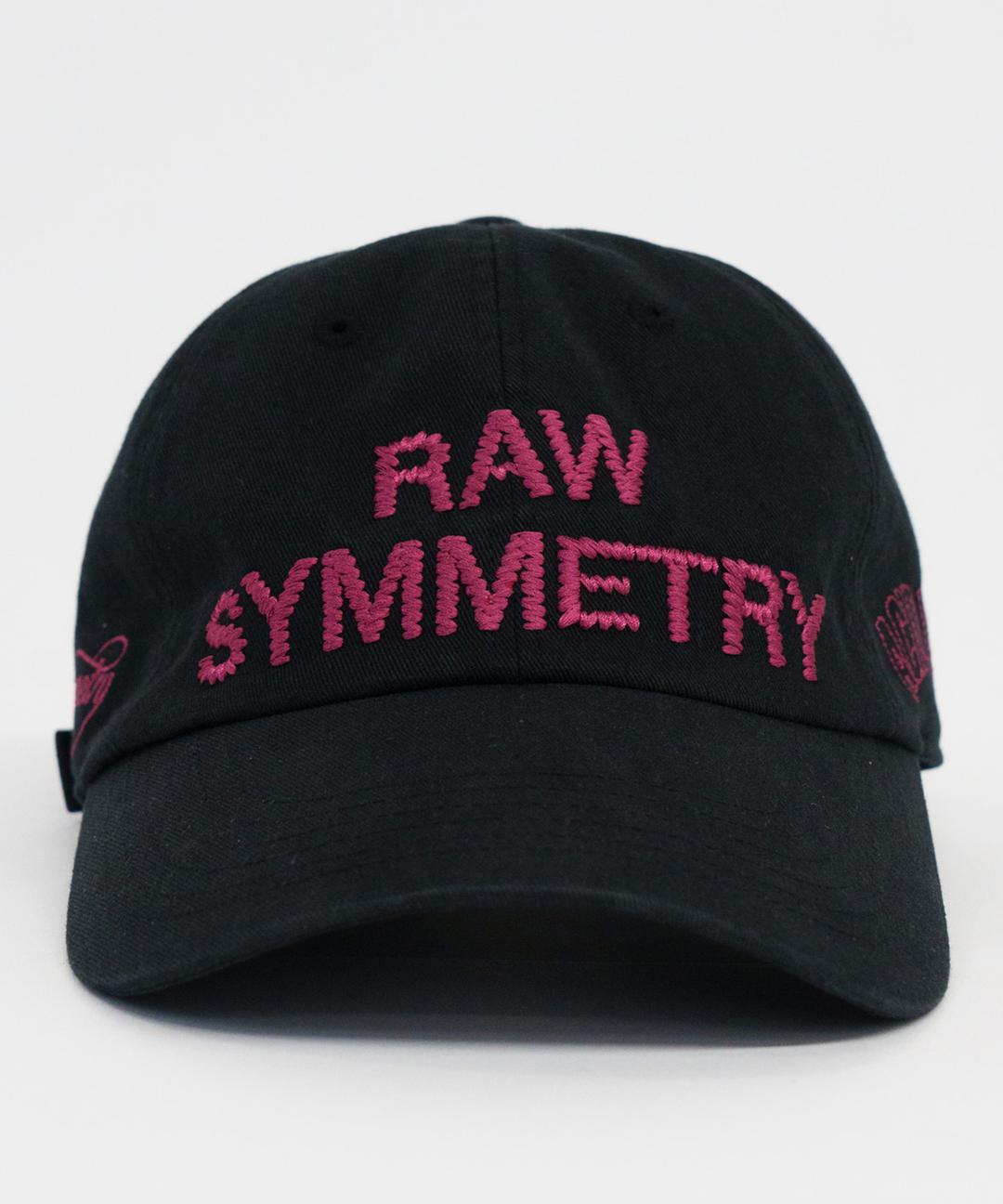 RAW SYMMETRY BALL CAP [BLACK]