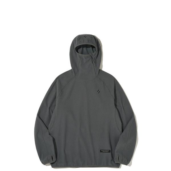 [9/30 예약배송]CALORA FLEECE HOODED PULLOVER_CHARCOAL
