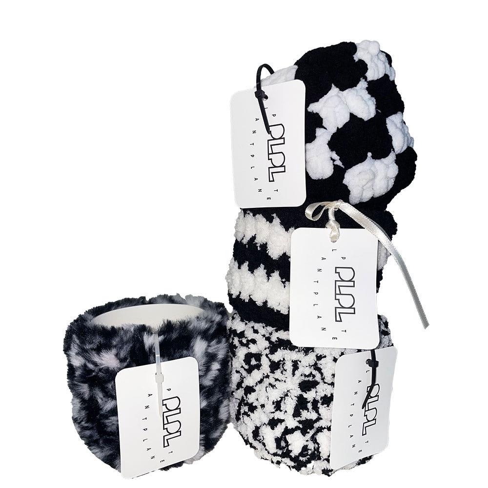 블랙&화이트 팟커버/ 플라스틱화분 SET