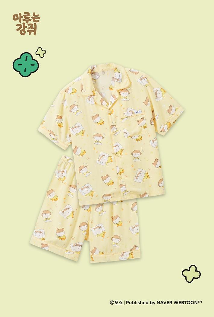 [7/25 순차출고] [마루는 강쥐] 마루 못잃어 반팔잠옷(YELLOW)_SPPPE37U01