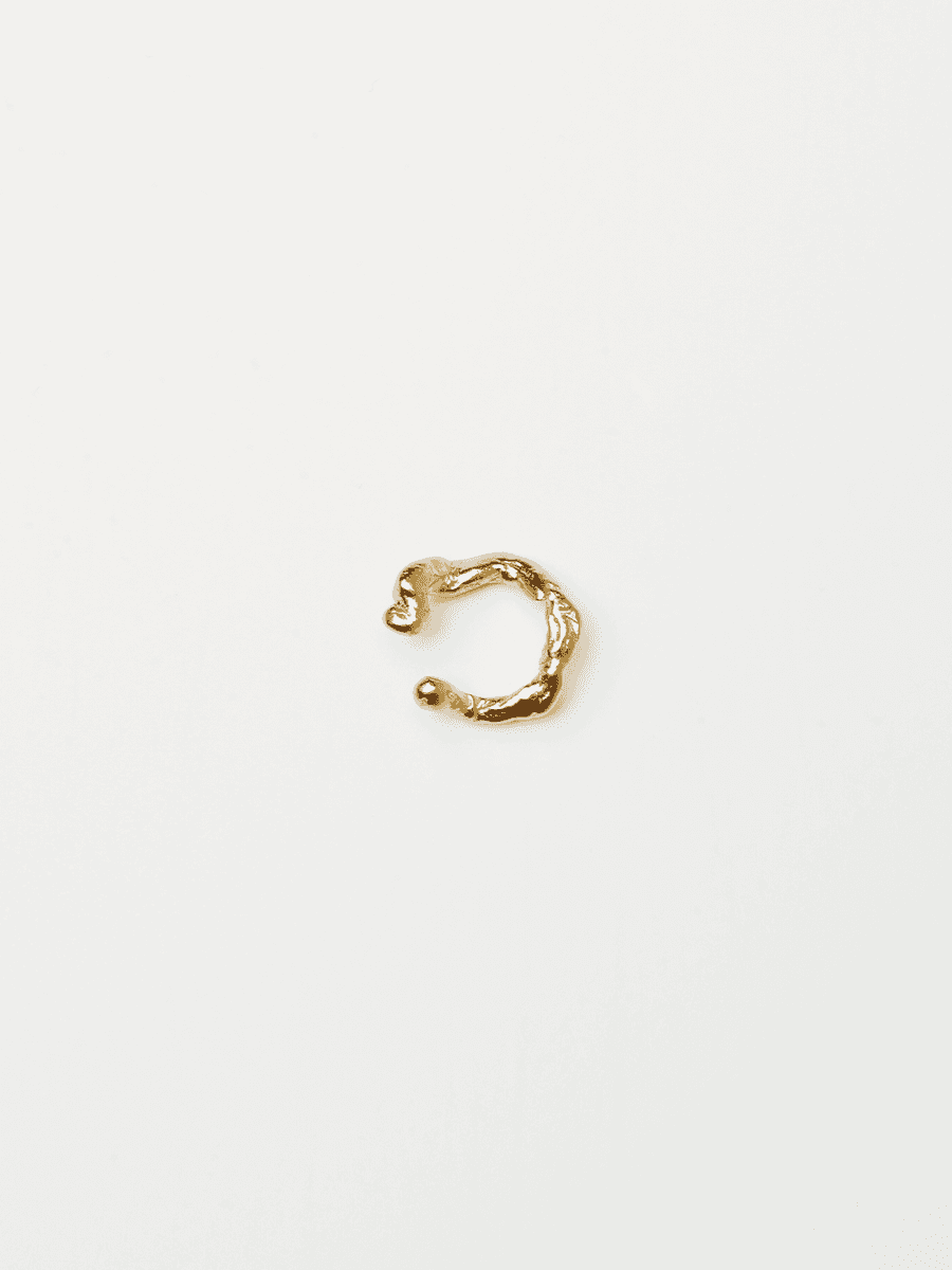 wave ear cuff (gold)