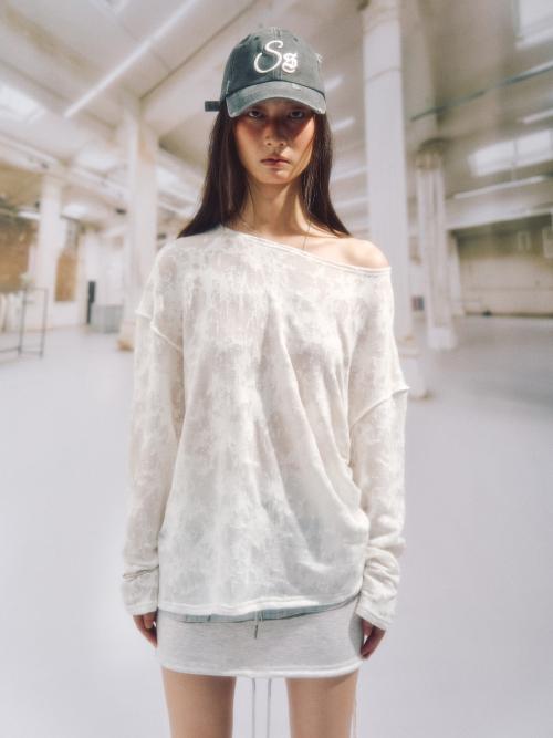 ANN BURNT KNITTED TOP_WHITE