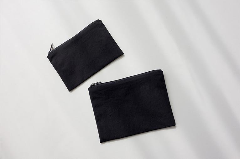 [유아뷰] 블랙 가로 파우치