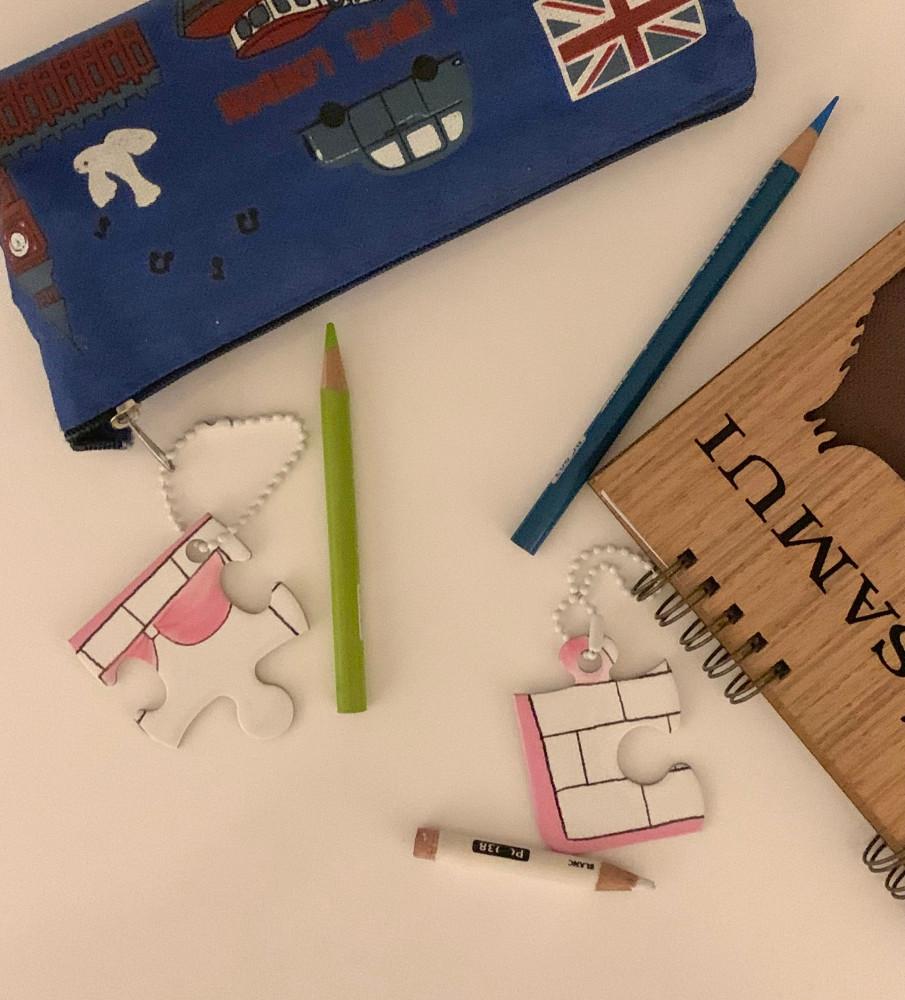 숲과산책 퍼즐키링