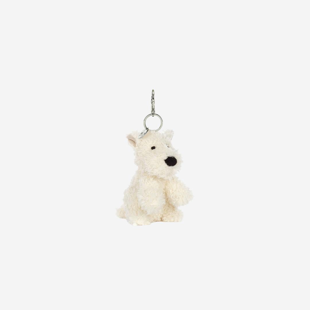 Jellycat Munro Scottie Dog Bag Charm Cream