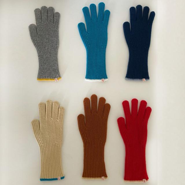 아미 산타 글로브 울캐시 장갑 - 아이보리,블루,카멜 당일발송