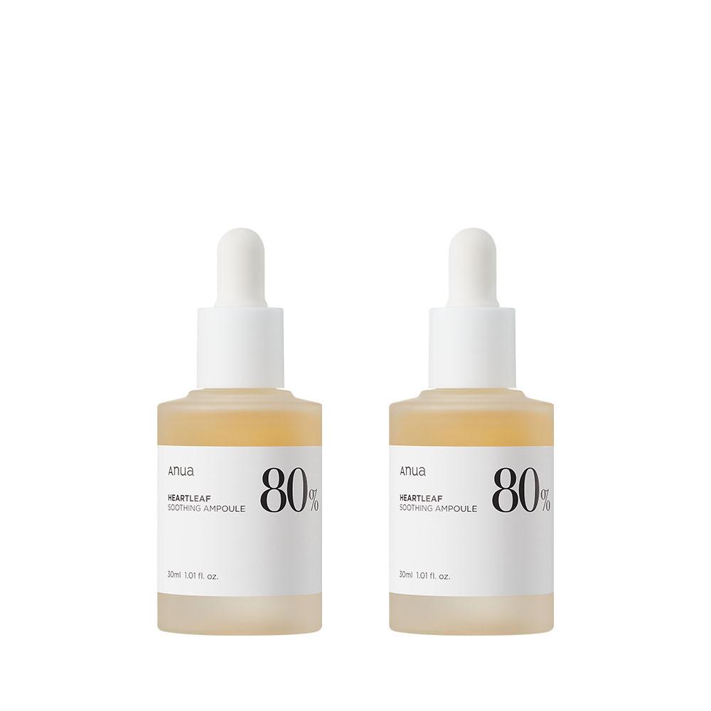 [1+1] 아누아 어성초 80 수분 진정 앰플 30ml 트러블 피부 고농축 에센스 세럼
