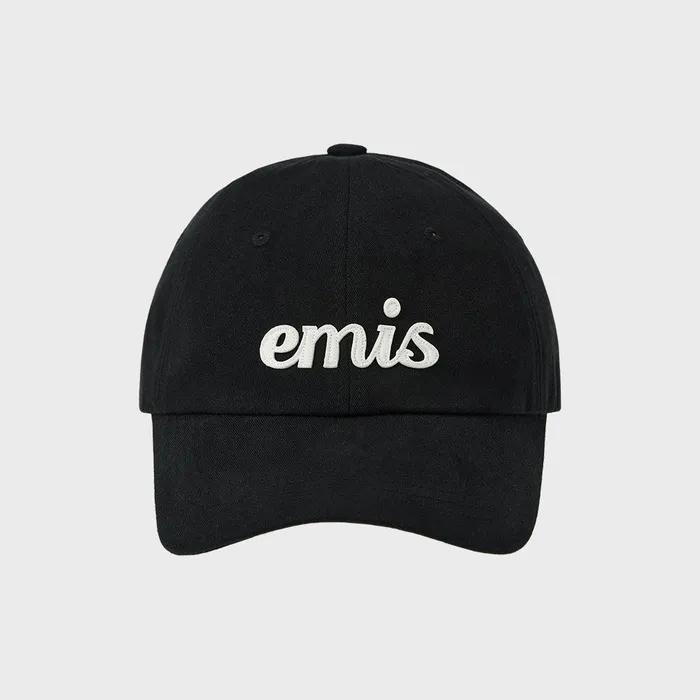 APPLIQUE BALL CAP-BLACK