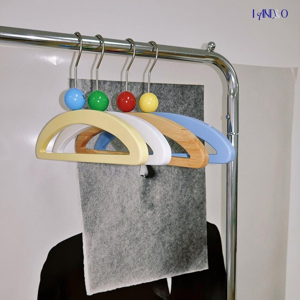 아이앤드오 컬러볼 옷걸이 우드 행거 빈티지 도어행거 코트랙 유니크 소품