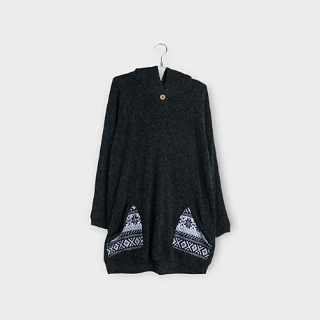 JPN 니트 후드 원피스 / WOMEN M