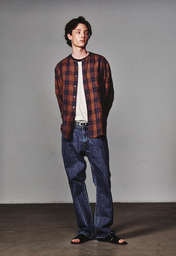 Regular Flare Jeans_Mid Blue