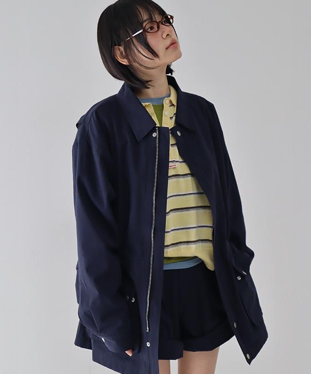 LOOSE FIT WORK FIELD JACKET NAVY