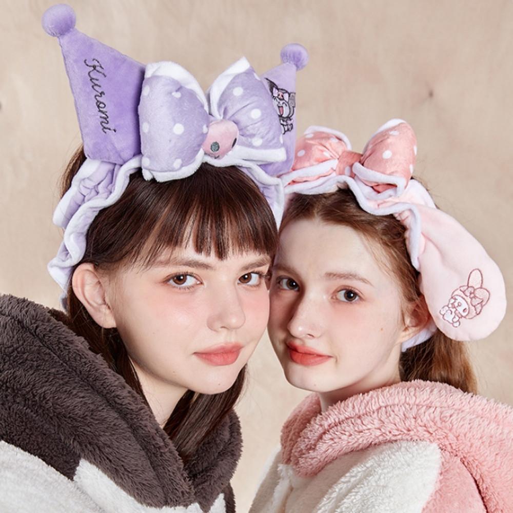 LEDiN 러딘 산리오 시나모롤 쿠로미 마이멜로디 캐릭터 귀여운 헤어밴드 왕리본 머리띠