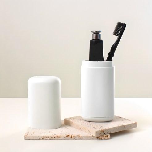 모던 휴대용 칫솔 치약 보관함 케이스, 화이트, 1개 - 치약/칫솔 세트 | 쿠팡