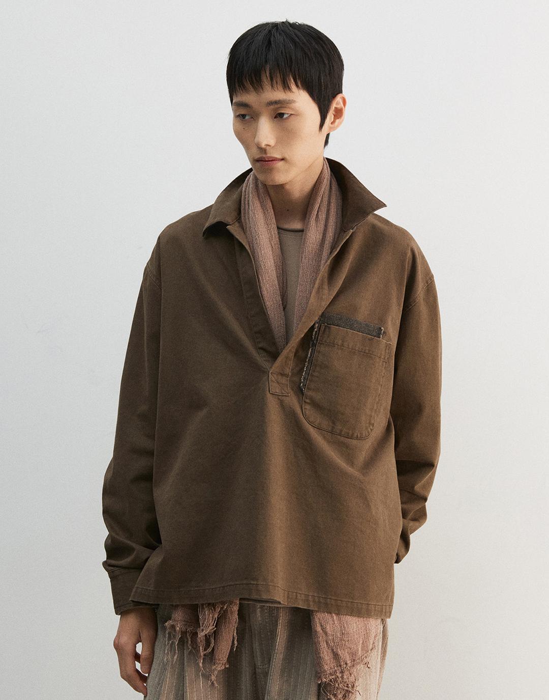 Soft Dyed Muffler (Orange)