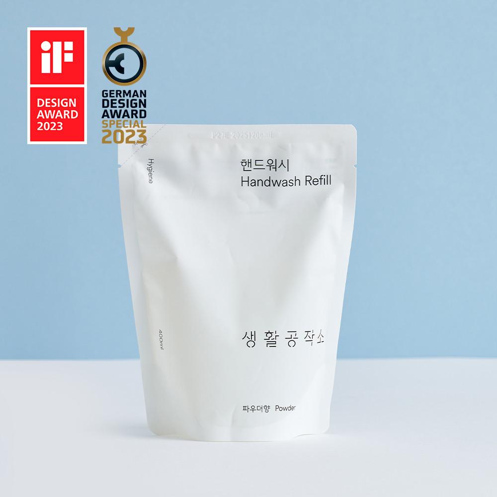 [생활공작소] 핸드워시 손세정제 리필 400ml x 6입
