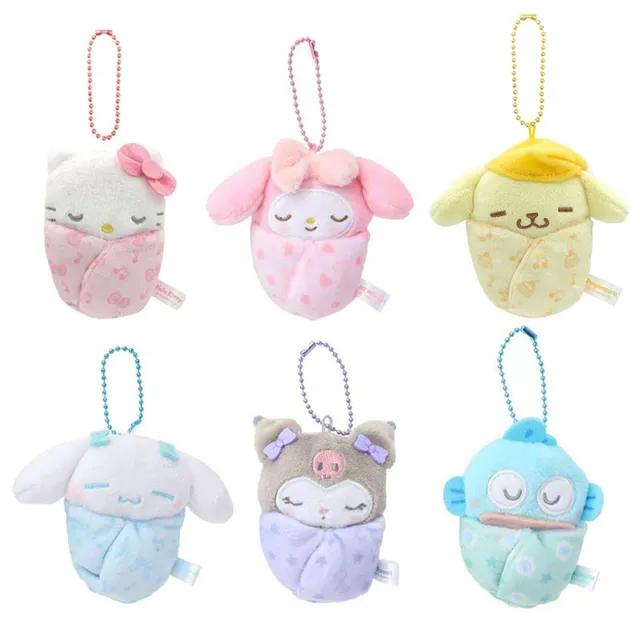 [일본직수입✨당일출고🚚]산리오 오리지널 오쿠루미 마스코트 키홀더 포대기 아기 베이비 산리오 정품 인형 키링 (6종)