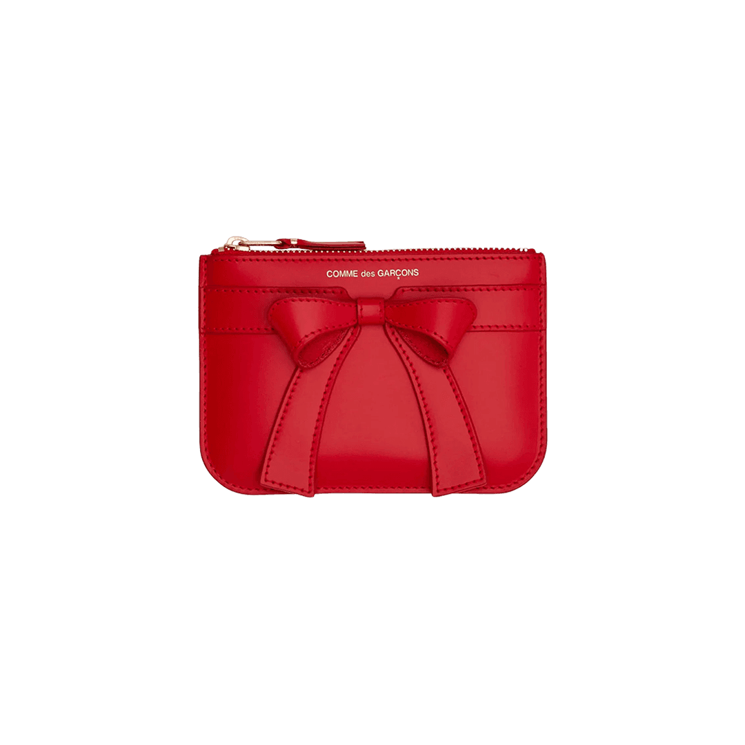Comme des Garcons SA8100BB Big Bow Wallet Red