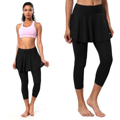 마린 7부 네로우 스커트 팬츠 요가복 레깅스_C09