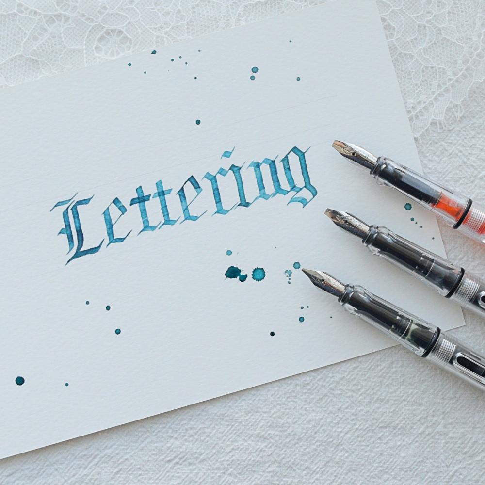 스퀘어닙 만년필 6종 이탤릭체 캘리그라피