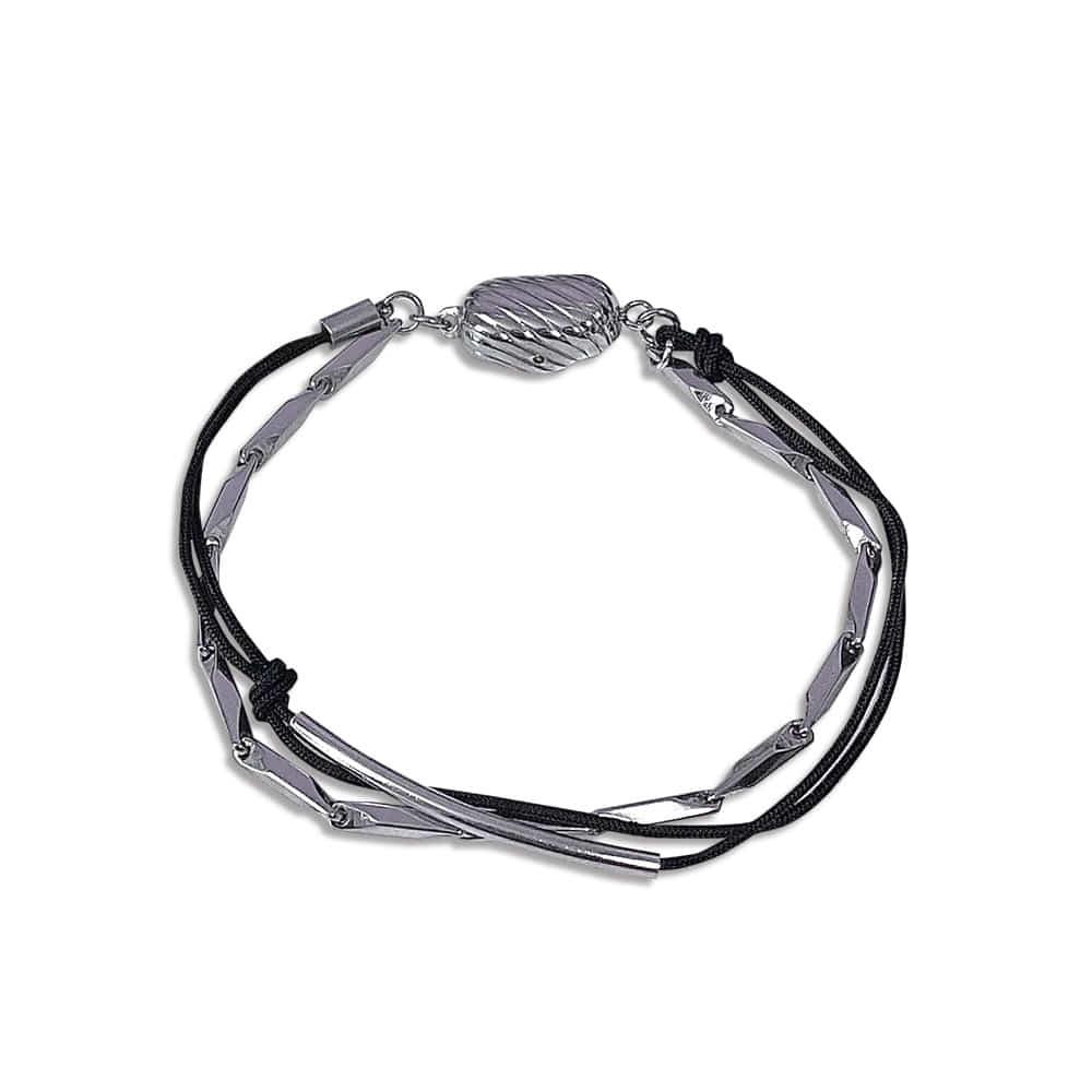 전체 써지컬스틸 심플 레이어드 바 체인 팔찌